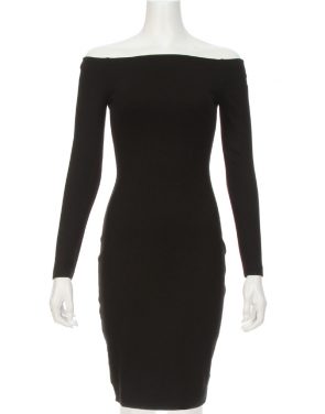 photo Daphne Off The Shoulder Dress by L'Agence 60509PONS16, Black color - Image 1