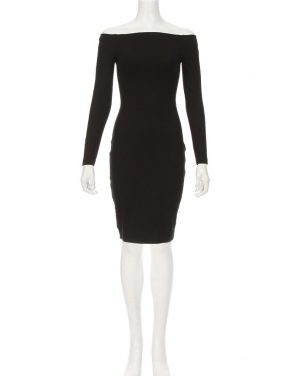 photo Daphne Off The Shoulder Dress by L'Agence 60509PONS16, Black color - Image 4