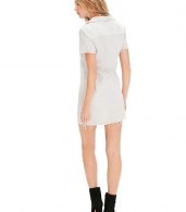 photo Short Sleeve Frechie Fray Dress by Mother 9193324S16, White color - Image 2