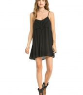 photo Lace Cut Out Dress by Amuse Society AD04AVIES16, Black Sands color - Image 1