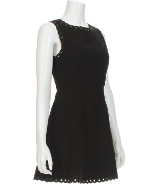 photo Celine Scalloped Grommet Dress by Suncoo CELINEF16, Black color - Image 4