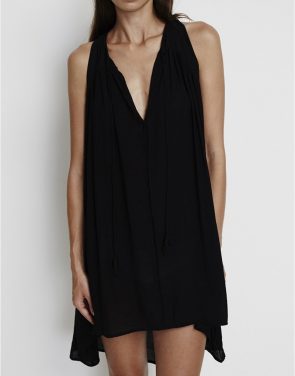 photo Coco Hi-Low Tunic Dress by Faithfull The Brand FF721S16, Black color - Image 4