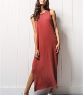 photo Sleeveless Maxi Dress - Tee Lab By Frank & Eileen LAB405S16, Vintage Red color - Image 1
