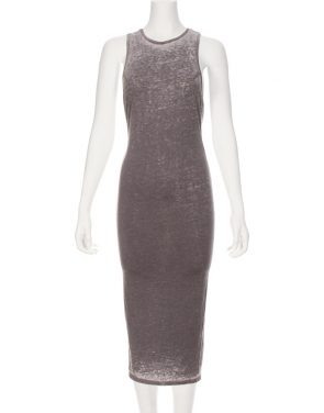 photo Darby Twist Back Maxi Dress by Nytt NYD3055S16, Grey color - Image 1