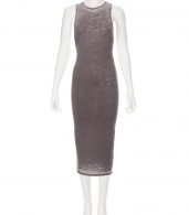 photo Darby Twist Back Maxi Dress by Nytt NYD3055S16, Grey color - Image 4