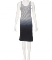photo Brie Stripe Tank Dress by Nytt NYD3098S16, Navy Dip Dye color - Image 3
