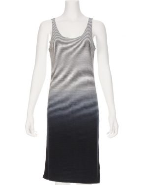 photo Brie Stripe Tank Dress by Nytt NYD3098S16, Navy Dip Dye color - Image 1