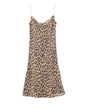 photo Jessa Bias Slip Dress by Kate Moss For Equipment Q2359E744F16, Leopard Print color - Image 5