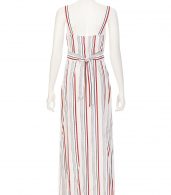 photo Stripe Cutout Maxi Dress by Tularosa TR16D243S16, Blue/Red Stripe color - Image 3
