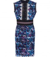 photo Trudi Sleeveless Mini Dress by Saloni 1512F16, Blue color - Image 1