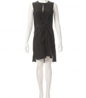 photo Sleeveless Knot Front Silk Dress by 3.1 Phillip Lim E1719369CDCF16, Black color - Image 4
