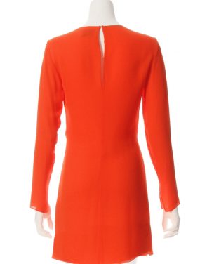 photo Long Sleeve Knot Front Dress by 3.1 Phillip Lim E1719762SGGF16, Red Poppy color - Image 2