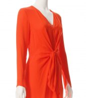 photo Long Sleeve Knot Front Dress by 3.1 Phillip Lim E1719762SGGF16, Red Poppy color - Image 3