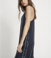 photo Riptide Stripe Print Blanc Midi Dress by Faithfull The Brand FF791S17, Navy color - Image 4