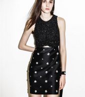photo Cluster Sequin Embroider Dress by 3.1 Phillip Lim H1619535CLUF16, Black color - Image 2