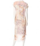 photo Shirred Combo Dress by Raquel Allegra Y64-6406F16, Rose Quartz Tie Dye color - Image 2