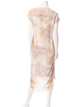 photo Shirred Combo Dress by Raquel Allegra Y64-6406F16, Rose Quartz Tie Dye color - Image 2