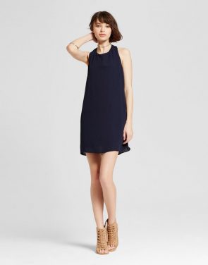 photo Sleeveless Swing Dress Navy by Eclair, color Blue - Image 1
