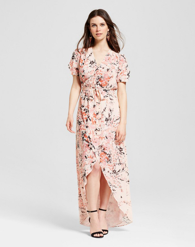 photo Floral Wrap Maxi Dress Garden Floral by S&P by Standards and Practices, color Multi - Image 1