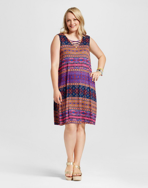 photo Plus Size Lace Front Dress by Spenser Jeremy, color Purple - Image 1
