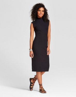 photo Sleeveless Column Dress by Mossimo, color Black - Image 1