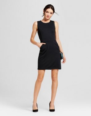photo Ponte Sheath Dress by A New Day, color Black - Image 1
