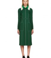photo Green Topstitch Dress by Burberry - Image 1