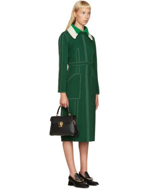 photo Green Topstitch Dress by Burberry - Image 4