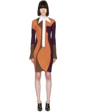 photo Multicolor Wide Collar Dress by Givenchy - Image 1