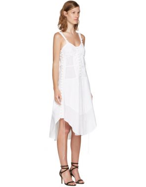 photo White Sleeveless Button Dress by Chloe - Image 2