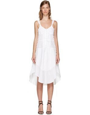 photo White Sleeveless Button Dress by Chloe - Image 1