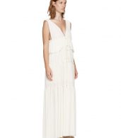 photo Off-White Long Gauze Jersey Dress by See by Chloe - Image 2