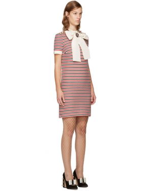 photo Tricolor Striped Bow Dress by Gucci - Image 2