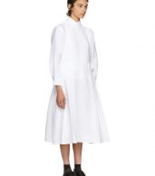photo White Pleated Apron Dress by Roberts | Wood - Image 2