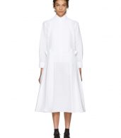 photo White Pleated Apron Dress by Roberts | Wood - Image 1