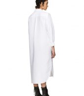 photo White Pleated Bow Shirt Dress by Roberts | Wood - Image 3