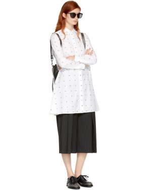 photo White Swallow Shirt Dress by McQ Alexander McQueen - Image 4
