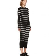 photo Black Distort Stripe Dress by McQ Alexander McQueen - Image 2