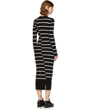 photo Black Distort Stripe Dress by McQ Alexander McQueen - Image 3