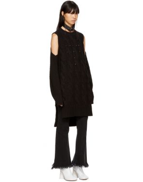 photo Black Gauge 5 Sweater Dress by MM6 Maison Martin Margiela - Image 5