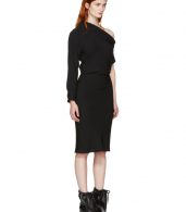 photo Black Fluid Single-Sleeve Dress by MM6 Maison Martin Margiela - Image 2
