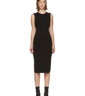 photo Black Faille Ponte Dress by T by Alexander Wang - Image 1