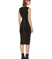photo Black Faille Ponte Dress by T by Alexander Wang - Image 3