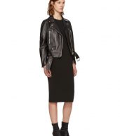 photo Black Faille Ponte Dress by T by Alexander Wang - Image 4