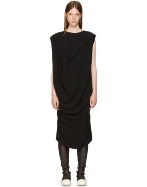 photo Black Nouveau Dress by Rick Owens - Image 1