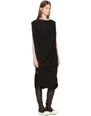 photo Black Nouveau Dress by Rick Owens - Image 4