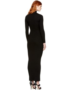 photo Black Knit Turtleneck Dress by Balmain - Image 3