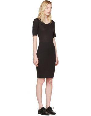 photo Black Jersey Fitted Dress by Raquel Allegra - Image 2