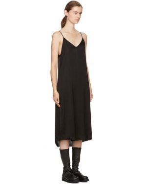 photo Black Silk Slip Dress by Raquel Allegra - Image 2