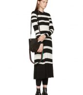 photo Black and Off-White Striped Knit Dress by Proenza Schouler - Image 4